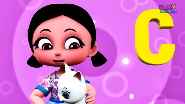 A For Apple B For Ball I Abcd Song I Abcd Rhymes I Abc Song Nursery Rhymes I Happy Bachpan смотреть онлайн