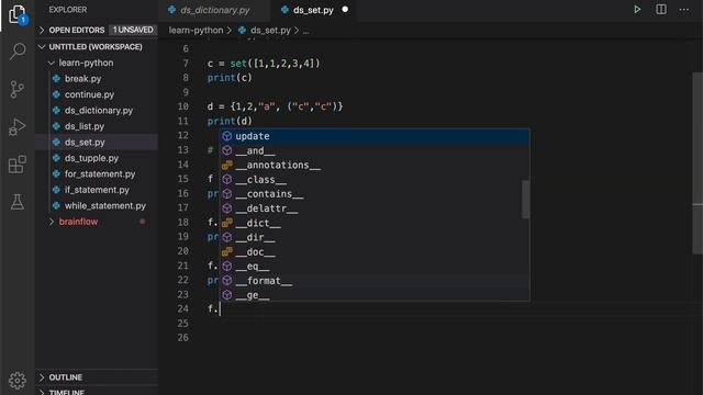 TUTORIAL PYTHON - STRUKTUR DATA (SET) 4/4 смотреть онлайн