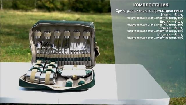 Набор для пикника Green Glade Т3653 18л 48 предметов смотреть онлайн