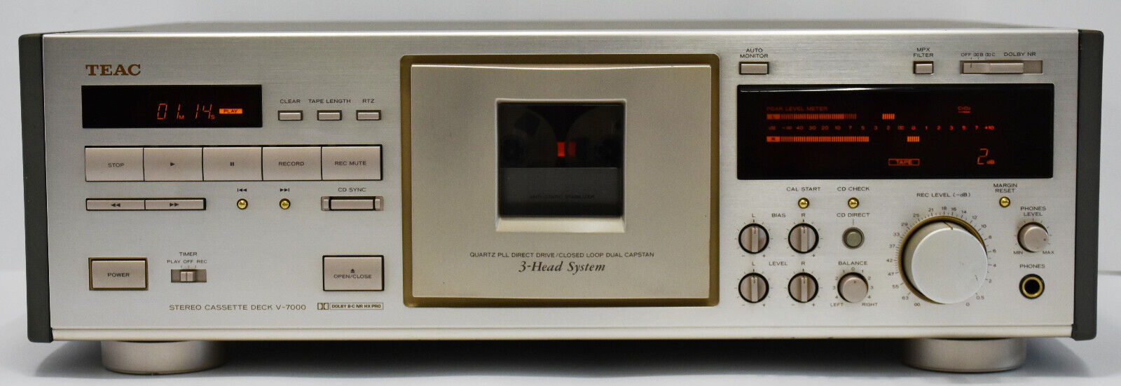 Teac V-7000 Stéréo Cassette DECK -ЯПОНИЯ 1991 год.
