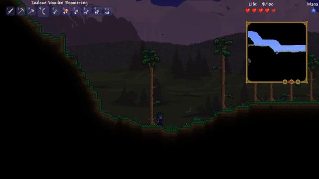 Hard Play Terraria (День 1) [Первая ночь] смотреть онлайн