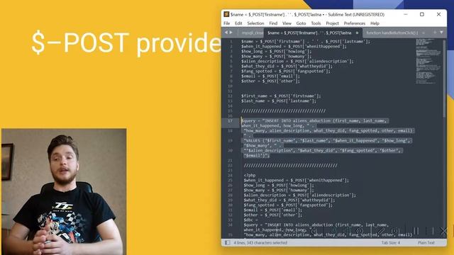 Lesson 15. $–POST provides the form data. PHP MySqL for begginers смотреть онлайн