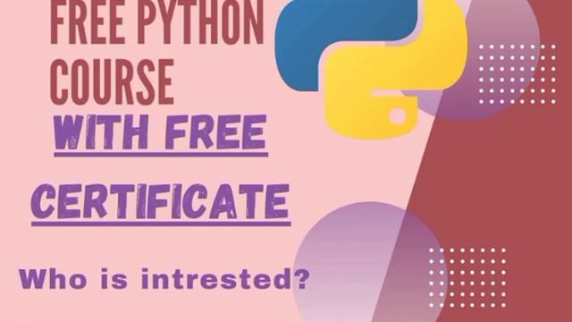 learn python free with certificate |#pythontutorialforbeginners смотреть онлайн