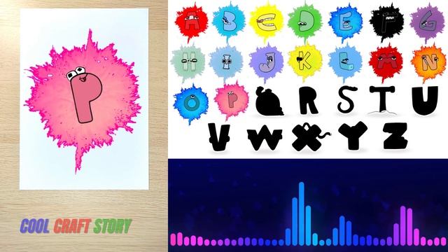 Paper Alphabet Lore Transformation Into A Drawing