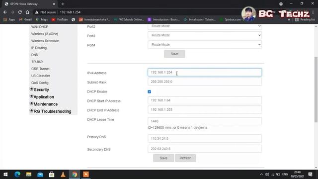 How To Change Nokia Wifi Router's gateway IP Address (192.168.1.254), || Subisu Wifi Router || смотреть онлайн