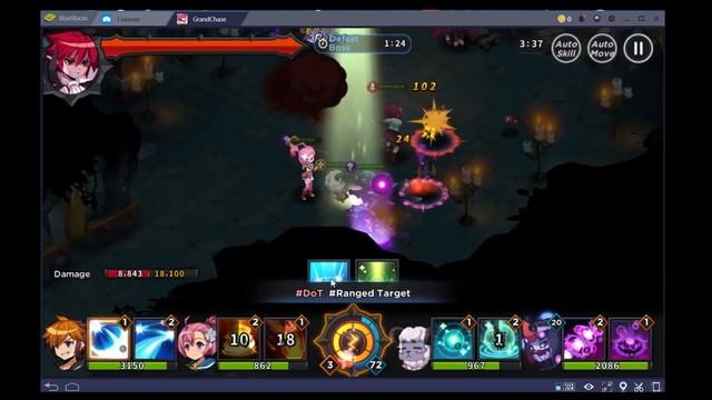 Grand Chase ОБЗОР АНИМЕ мобильной игры через BlueStacks смотреть онлайн