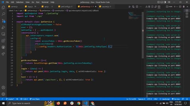 Refresh token and Access token jwt authentication axios interceptors | react | JWT | node Bangla смотреть онлайн