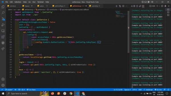 Refresh token and Access token jwt authentication axios interceptors | react | JWT | node Bangla