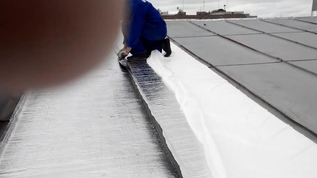 Ремонт Фальцевой кровли, материалом Ризолин ФСа! #Shorts