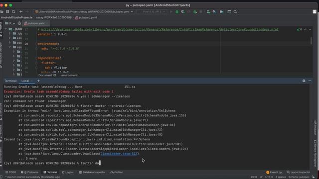 Flutter run error: You have not accepted the license agreements смотреть онлайн