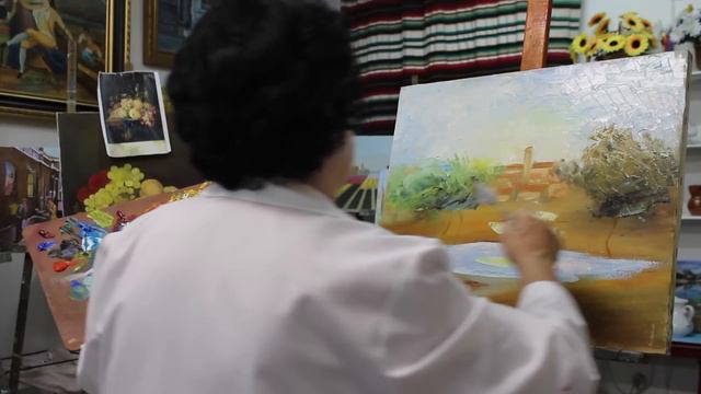 31. Dibujo y Pintura. Matización de óleo con espátula смотреть онлайн