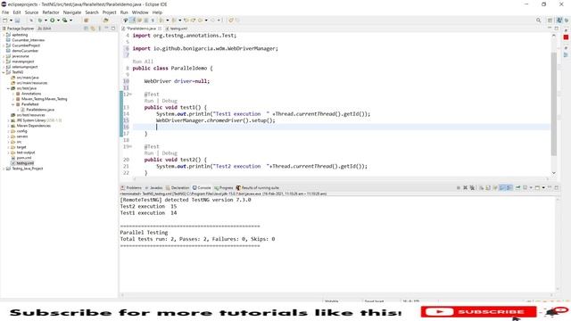 #11 Parallel Testing with TestNG Framework | How to run Test Cases in Parallel | SDET | Selenium смотреть онлайн