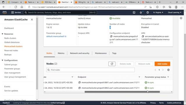 Aws Elasti cache Service - Difference between Redis & Memcache Cluster and Overview(Hindi) смотреть онлайн
