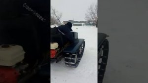 Самодельный Минитрактор гусеничный своими руками из ВАЗ 2107 с двигателем Лифан