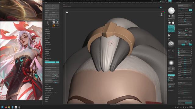 Zbrush Иллаой из league of legends, запись стрима с twitch. смотреть онлайн
