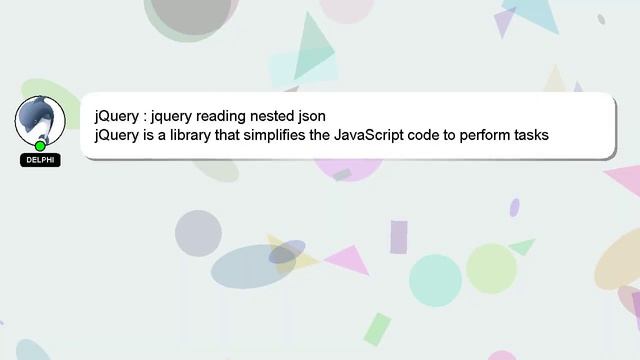 jQuery : jquery reading nested json смотреть онлайн