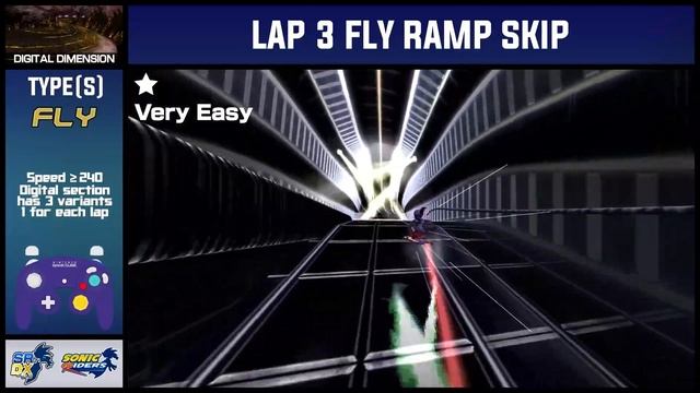 Digital Dimension | Lap 3 Fly Ramp Skip | Sonic Riders DX Skip Tutorial смотреть онлайн