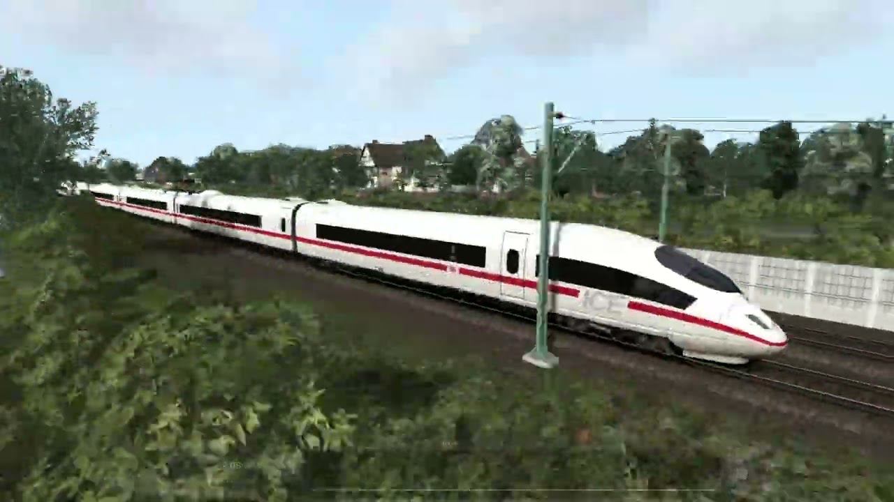 Train Simulator Classic немецкий сапсан (ICE-3M) с поездом Карлсруэ-Мангейм-Франкфурт на Майне