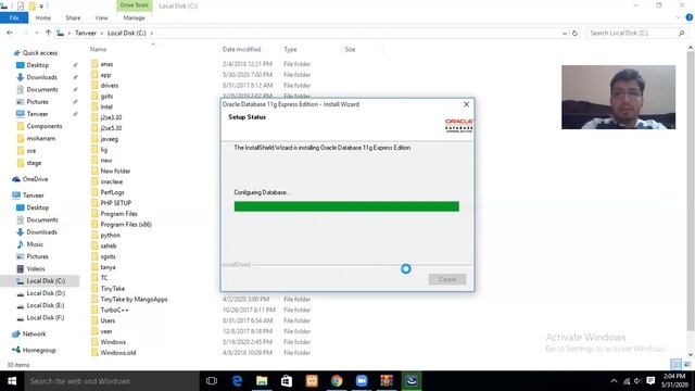 oracle 11g express edition installation by tanveer sir смотреть онлайн
