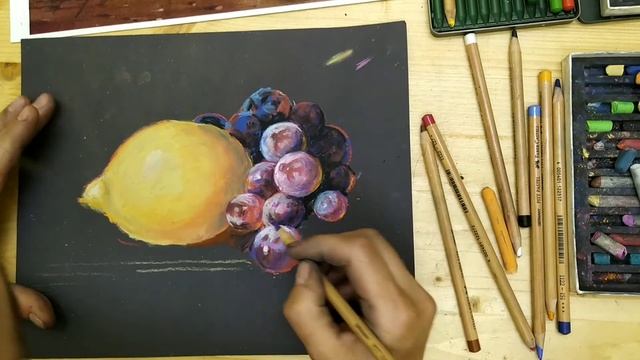 Ч. 2 Голландский натюрморт. Сухая Пастель.  Марина Вишневская. Онлайн-школа живописи 