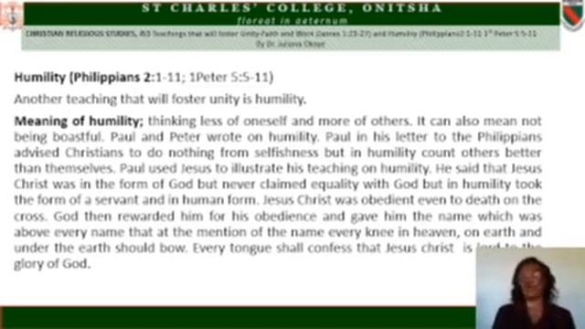 CRS TEACHING THAT WILL FOSTER UNITY by J OKOYE смотреть онлайн