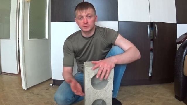 Опыт по изготовлению самодельных строительных блоков из песка и цемента (серия 3) смотреть онлайн