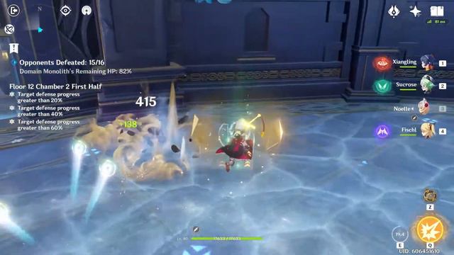 F2P Floor 12 Spiral Abyss Genshin Impact Chamber 2 Complete Gameplay смотреть онлайн