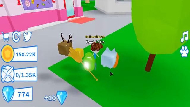 нубик продолжает играть в OM NOM SIMULATOR роблокс смотреть онлайн