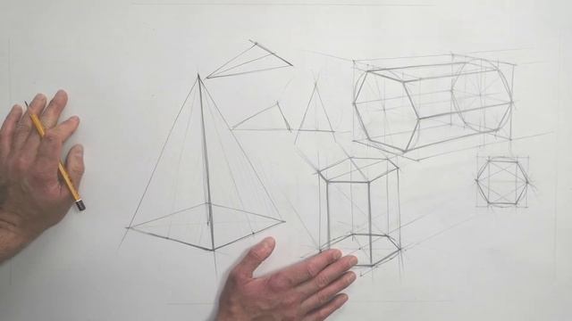 ТЕМА 5. ПОСТРОЕНИЕ ШЕСТИГРАННОЙ ПРИЗМЫ, КОНУСА И ЧЕТЫРЕХГРАННОЙ ПИРАМИДЫ. смотреть онлайн