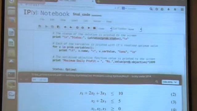 Solving Optimisation Problem Using PuLP/Python - Prof. Jayendran Venkateswaran смотреть онлайн