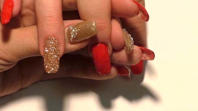 Самый простой маникюр Осенний дизайн ногтей Золото смотреть онлайн