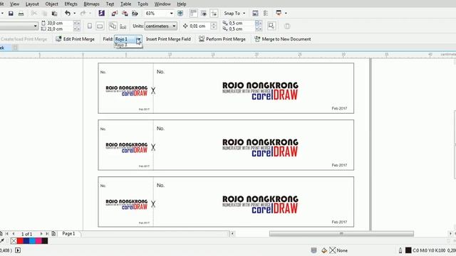 Numerator With Print Merge CorelDRAW / no Excel смотреть онлайн