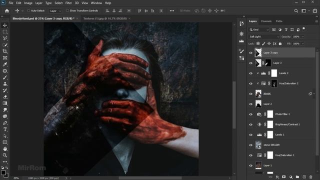 Concept Art Horror Movie Poster Photoshop Tutorial смотреть онлайн