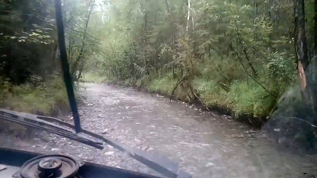дорога через ручей и выезд на реку смотреть онлайн