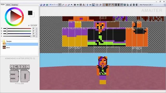 Minecraft | Рисуем Skin | Монстр Хай Клодин + Download #2 смотреть онлайн