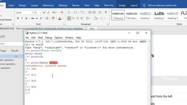 Arithmetic operators || Input and Output command in Python || Python Tutorials #2 смотреть онлайн