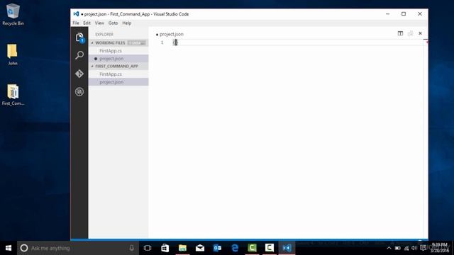 Learning ASP.NET 9 Create Your First Console Application Project DNX Command Line Windows смотреть онлайн