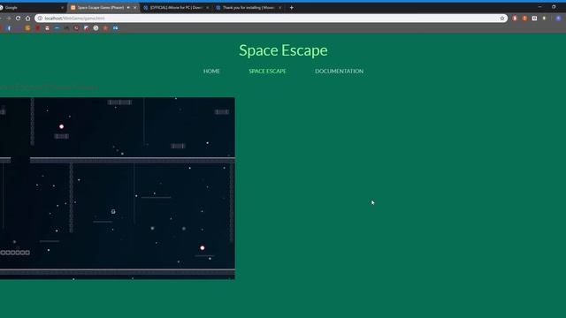 Space Escape Game Phaser UWS Project смотреть онлайн