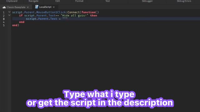 BETTER VERSION, HOW TO MAKE an HIDE ALL GUIS BUTTON in ROBLOX STUDIO смотреть онлайн