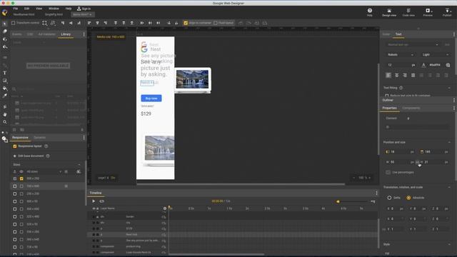 Responsive Campaign Tutorial - Google Web Designer смотреть онлайн