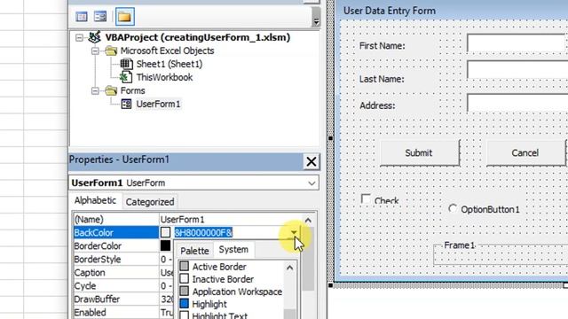 How to modify user form (in visual basic editor) in excel #4 | Excel VBA - Create UserForm in Nepal смотреть онлайн