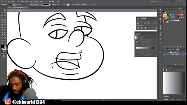 Step-by-Step Beginner HOW TO DRAW WITH MOUSE ( ADOBE ILLUSTRATOR ) смотреть онлайн