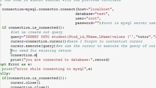 Python - Insert value to MySQL Database смотреть онлайн