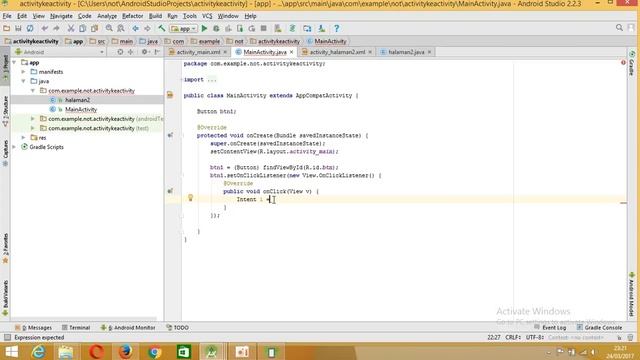 Part 7 Android Studio Membuat Activity 1 ke Activity 2 смотреть онлайн