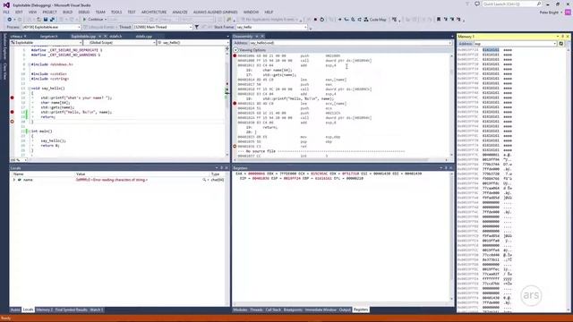 2. How Buffer Overflows work: overwriting the return address смотреть онлайн