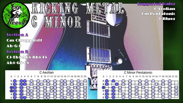 Drop C Heavy Metal Guitar Backing Track C minor смотреть онлайн