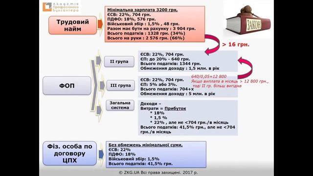 Можливі варіанти роботи з 1 січня 2017 року – трудовий найм, цивільно-правовий договір чи ФОП смотреть онлайн