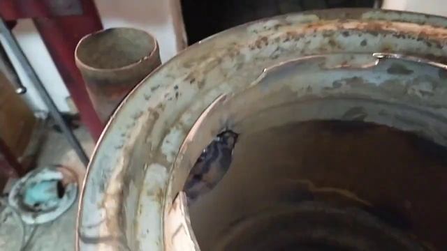 печь для казана из автомобильный дисков. смотреть онлайн