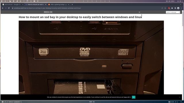 ArcoLinux : 3067 Loading Linux Kernel 452 Out Of Range Pointer - Arch-chroot And Fix Your System