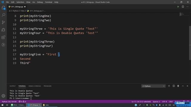 Learn Python in Arabic #011 - Strings смотреть онлайн